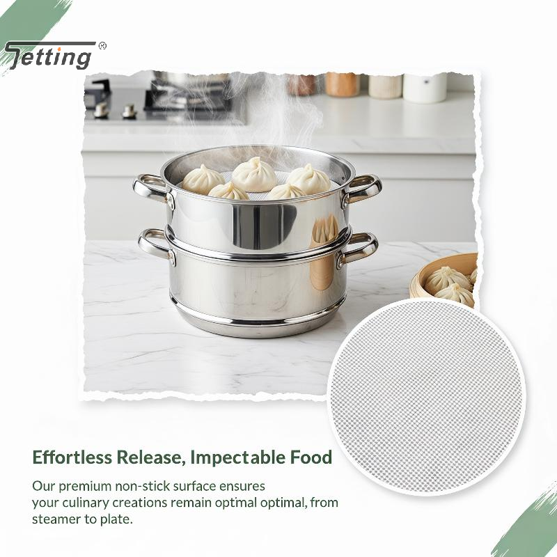 Steamer Bamboo Set - 5pcs/set Reusable Silicone Non-Stick Steamer Liners,