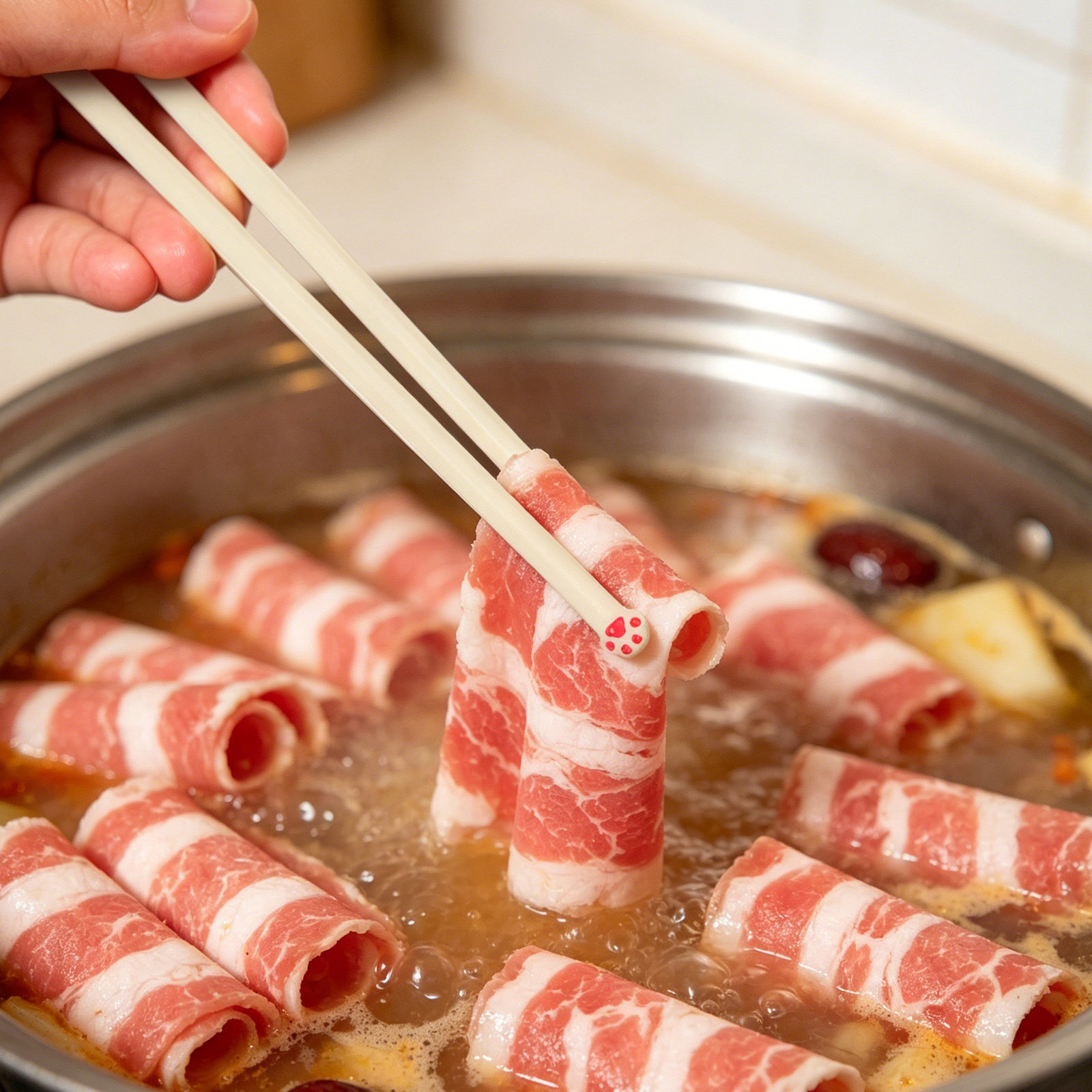 Home Cooking Asian - Stainless Steel Chopsticks with Non-Slip Tips