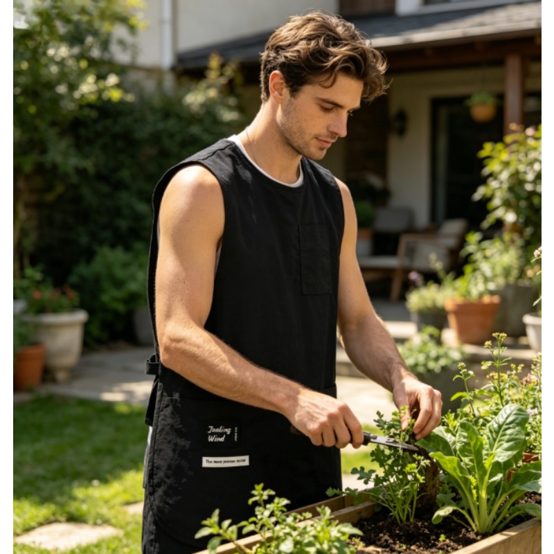 Home Cooking Work - Oil Proof Waterproof Vest Apron –