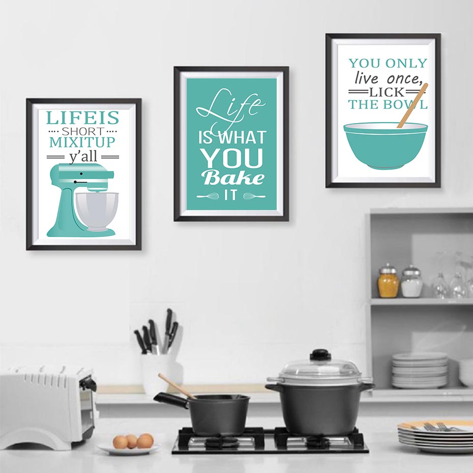 Home Cooking Quotes - Nordic Style Poster Cooking Inspiring Quote