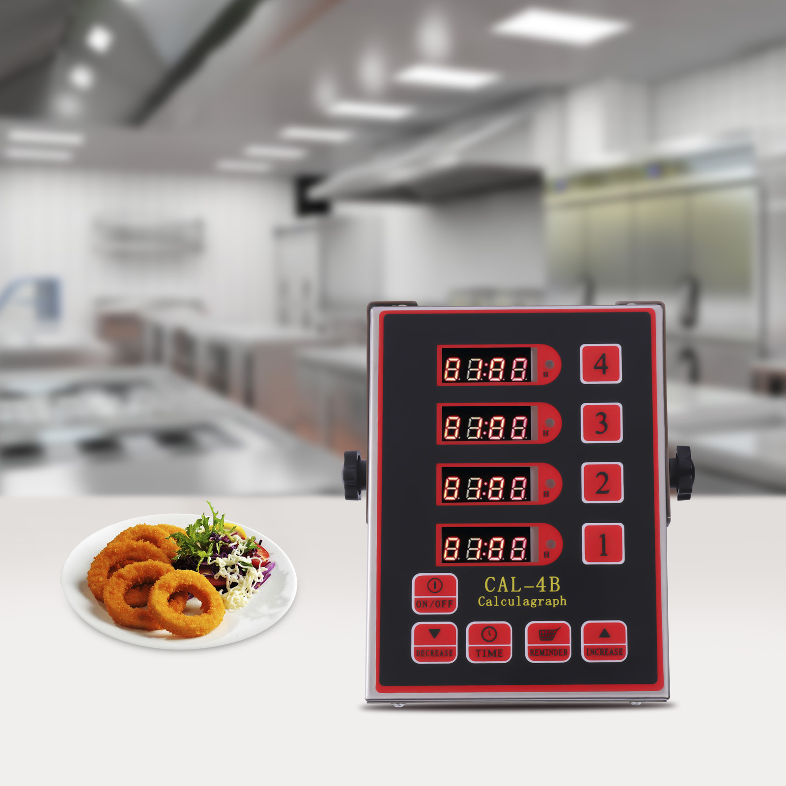 Home Cooking Channel - 4 Channel Commercial Digital Kitchen Timer