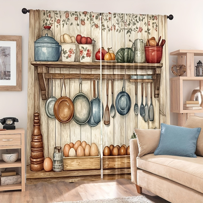 VIKAMA 2Pcs Farmhouse Kitchen  - Home Cooking Youtube ulasan dan harga