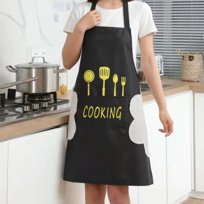 Apron Waterproof Oilproof Can  - Home Cooking Work ulasan dan harga