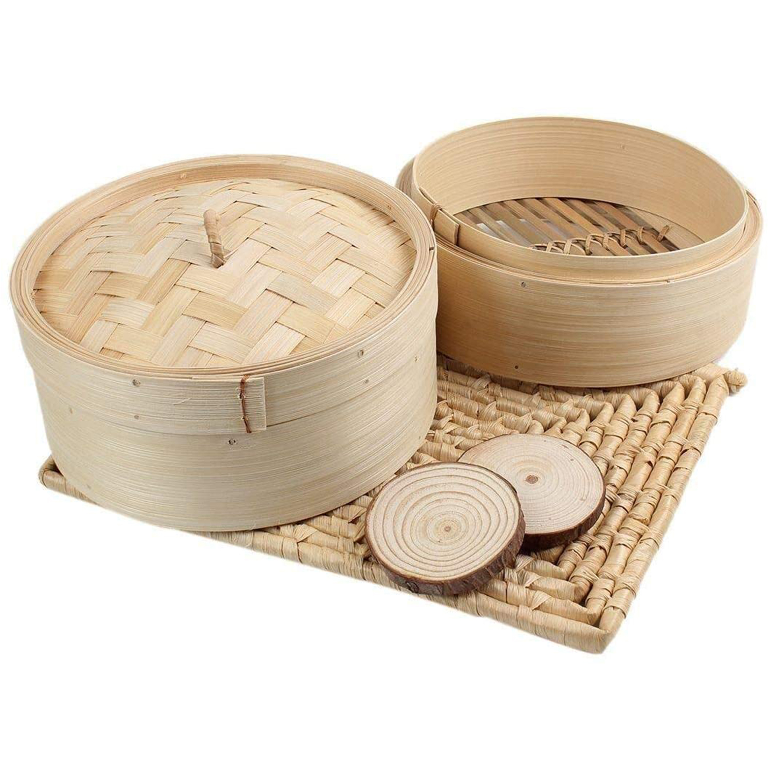 A68P-Bamboo Steamer 2 Tier 8 I - Steamer Bamboo Set ulasan dan harga