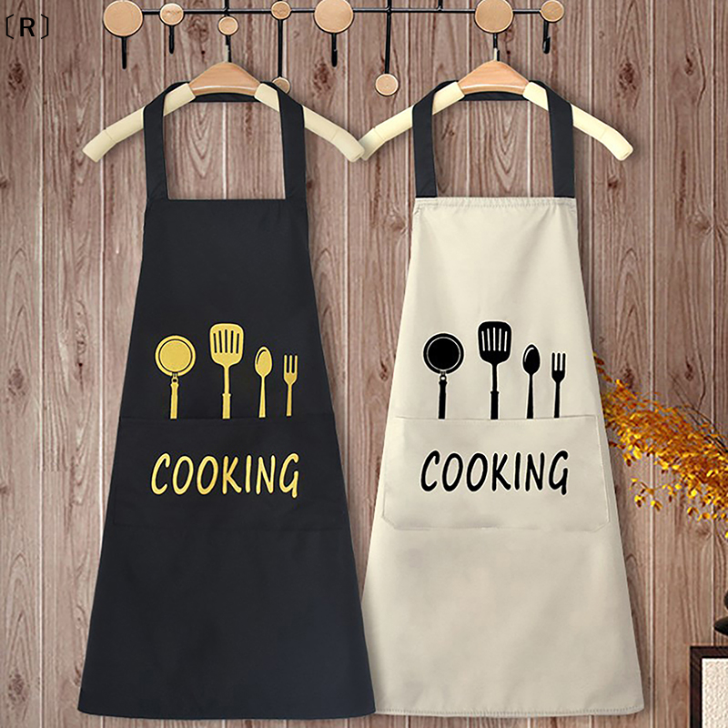 〔R〕Apron Waterproof Oilproof C - Home Cooking Work ulasan dan harga