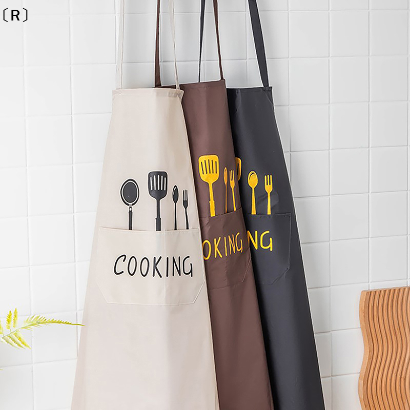 〔R〕Apron Waterproof Oilproof C - Home Cooking Work ulasan dan harga