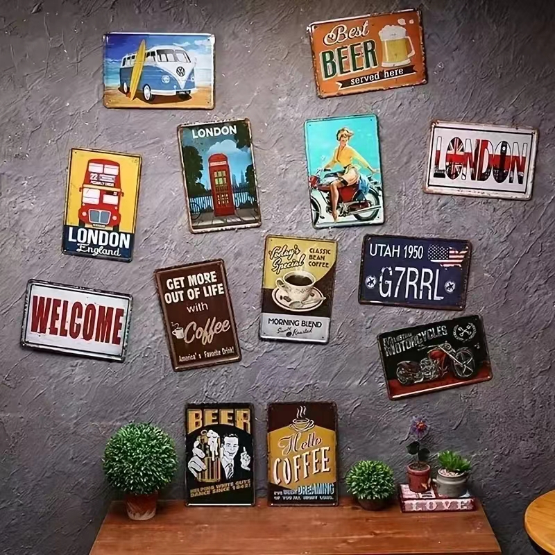 （2D Tin painting）Vintage Kitch - Home Cooking Quotes ulasan dan harga