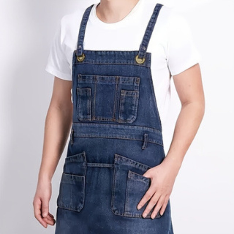 1pcs Fashion Denim Apron Multi - Home Cooking Work ulasan dan harga