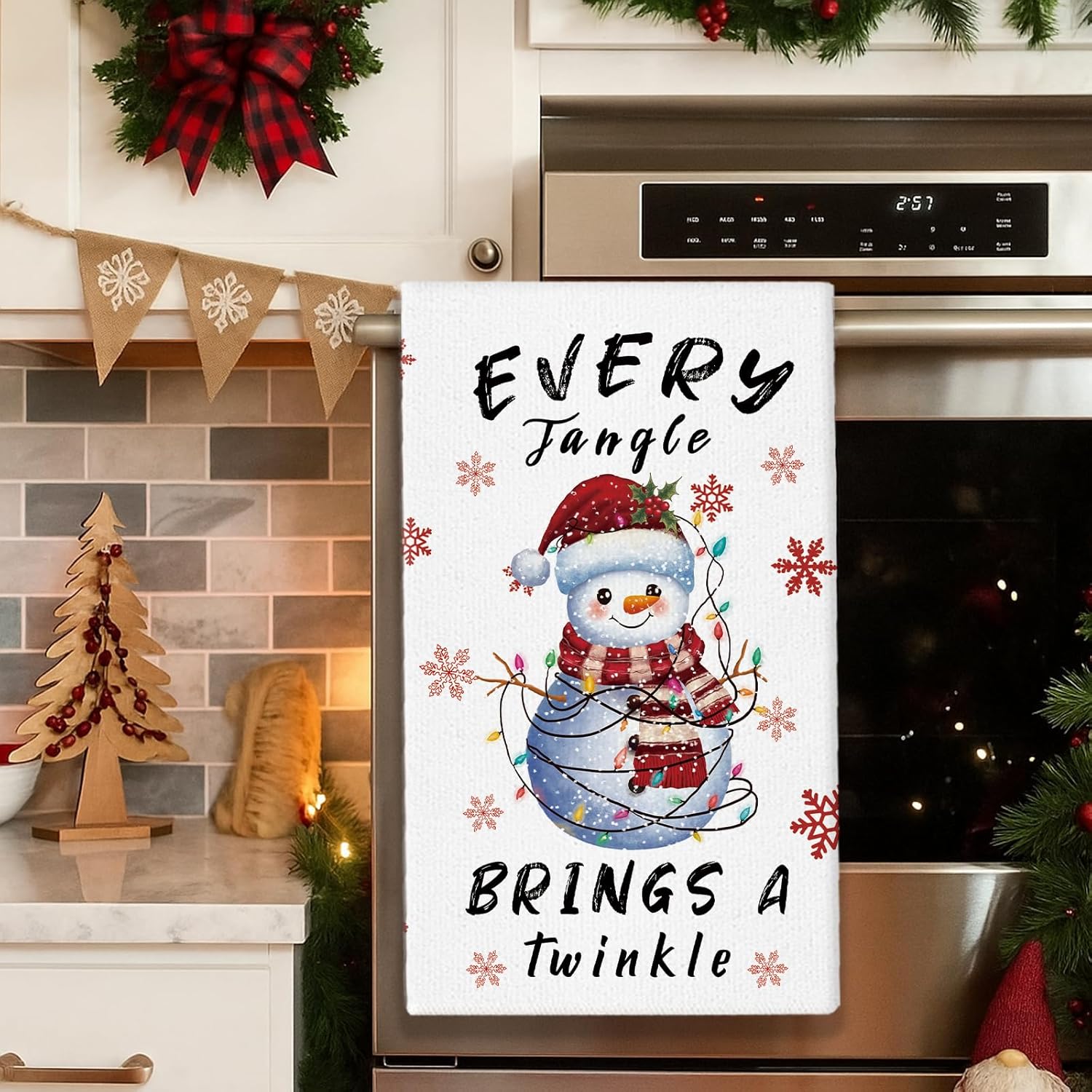 2Pcs, Christmas Snowman Funny  - Home Cooking Quotes ulasan dan harga