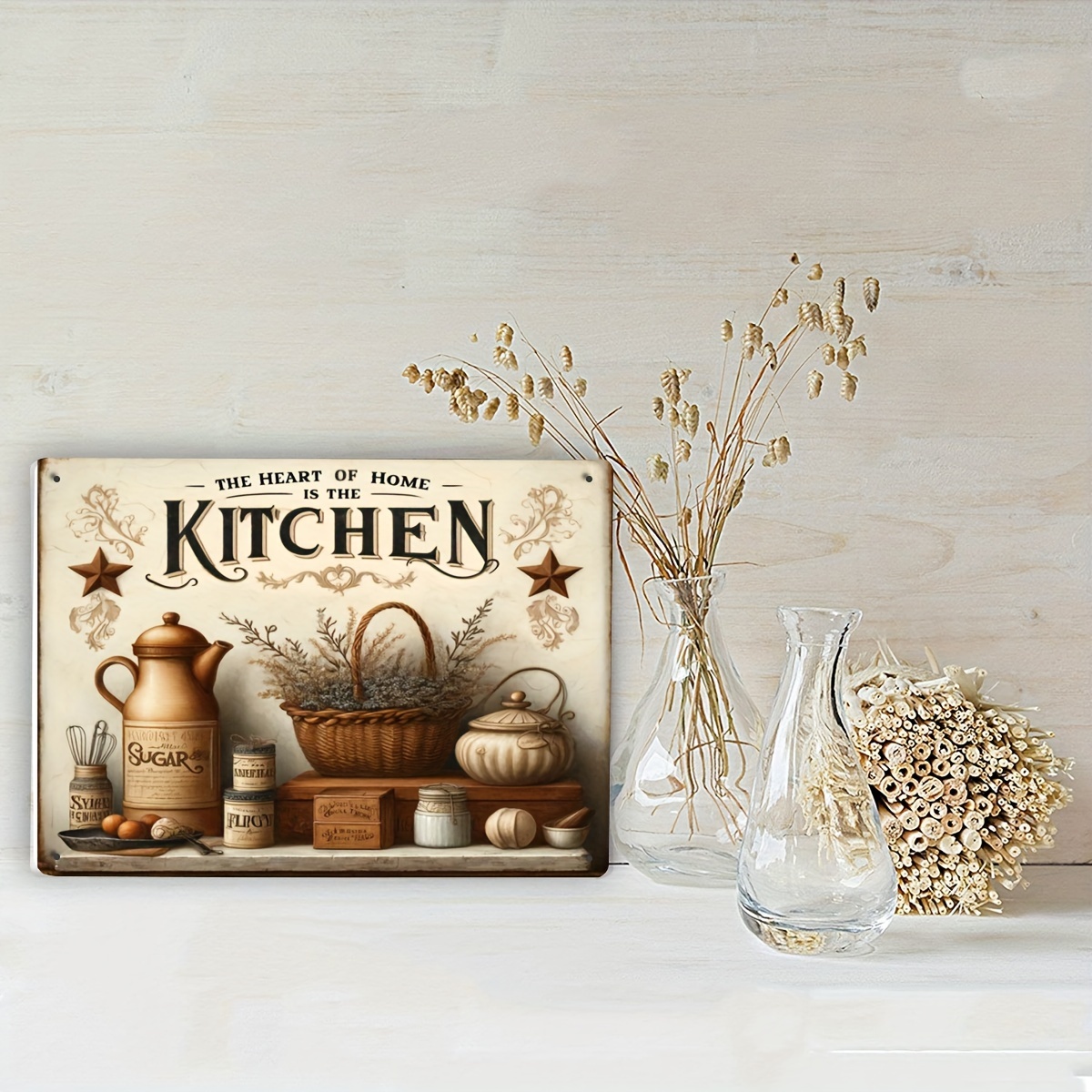Vintage Kitchen Quote Metal Wa - Home Cooking Quotes ulasan dan harga