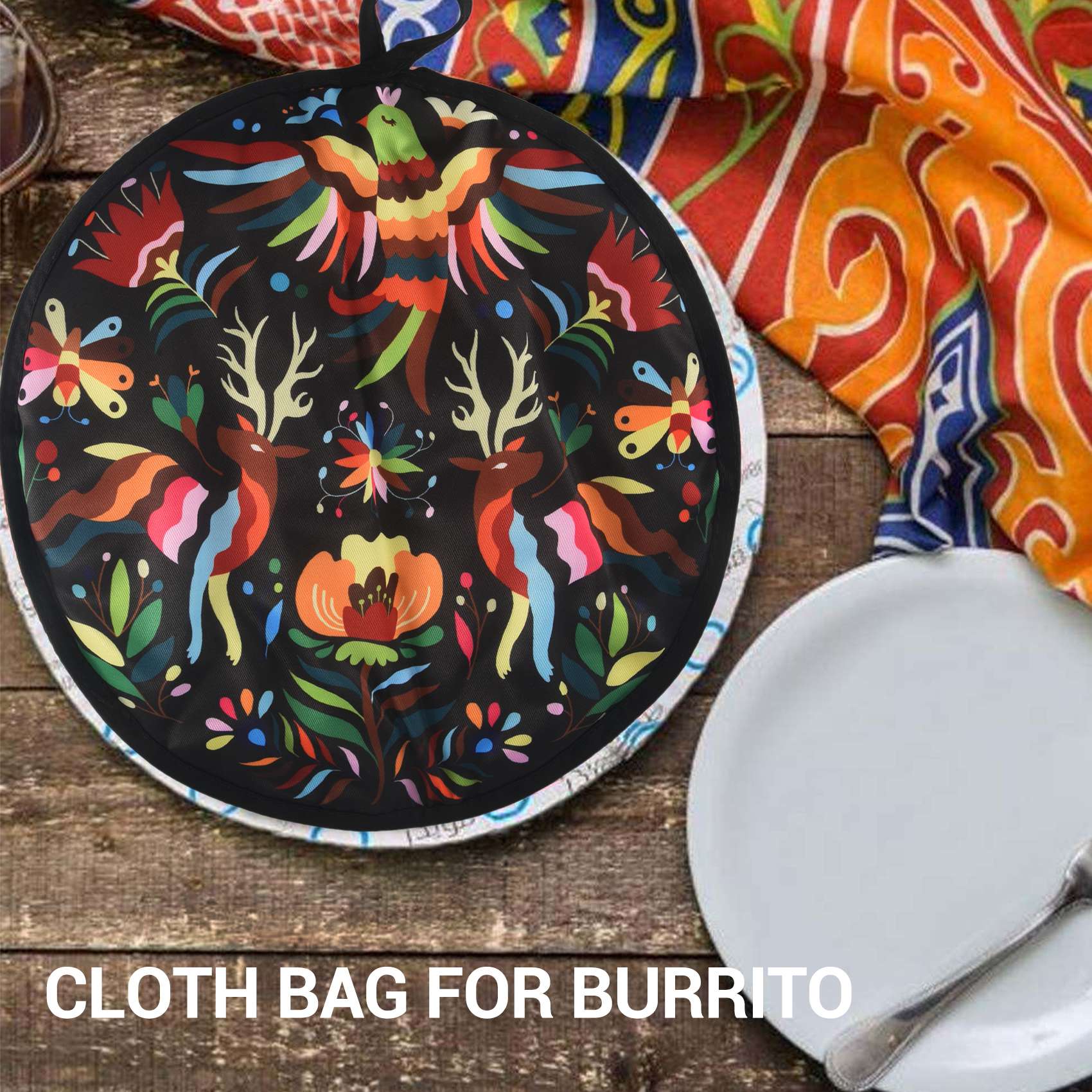 AT84-12Inch Cloth Bag For Burr - Tortilla Warmer Cloth ulasan dan harga