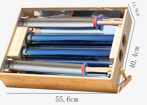 Double Tube Wooden Solar Cooke - Home Cooking Youtube ulasan dan harga