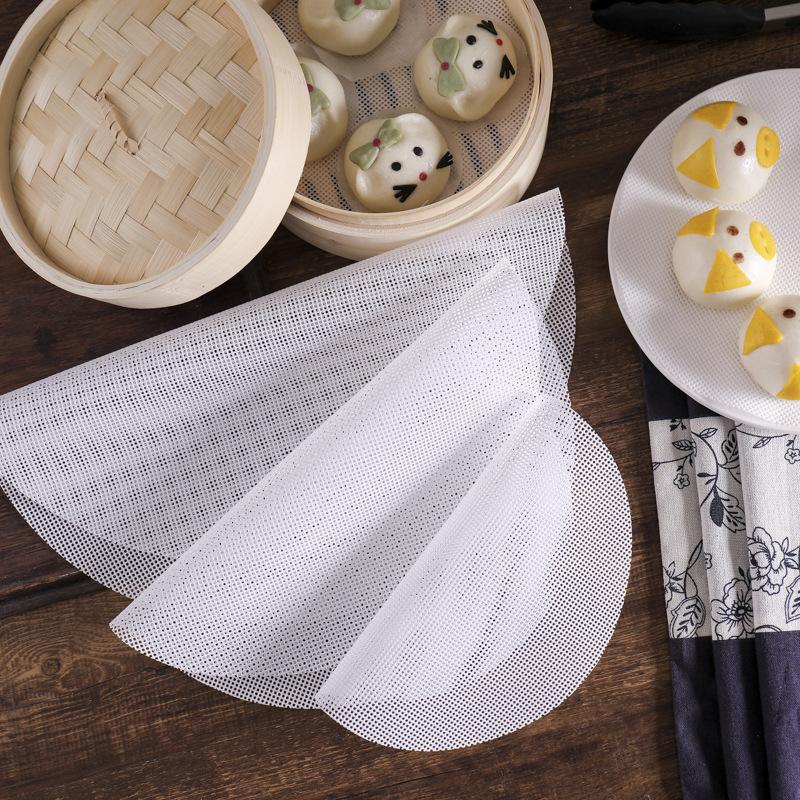 1pcs Reusable White Silicone N - Steamer Bamboo Set ulasan dan harga
