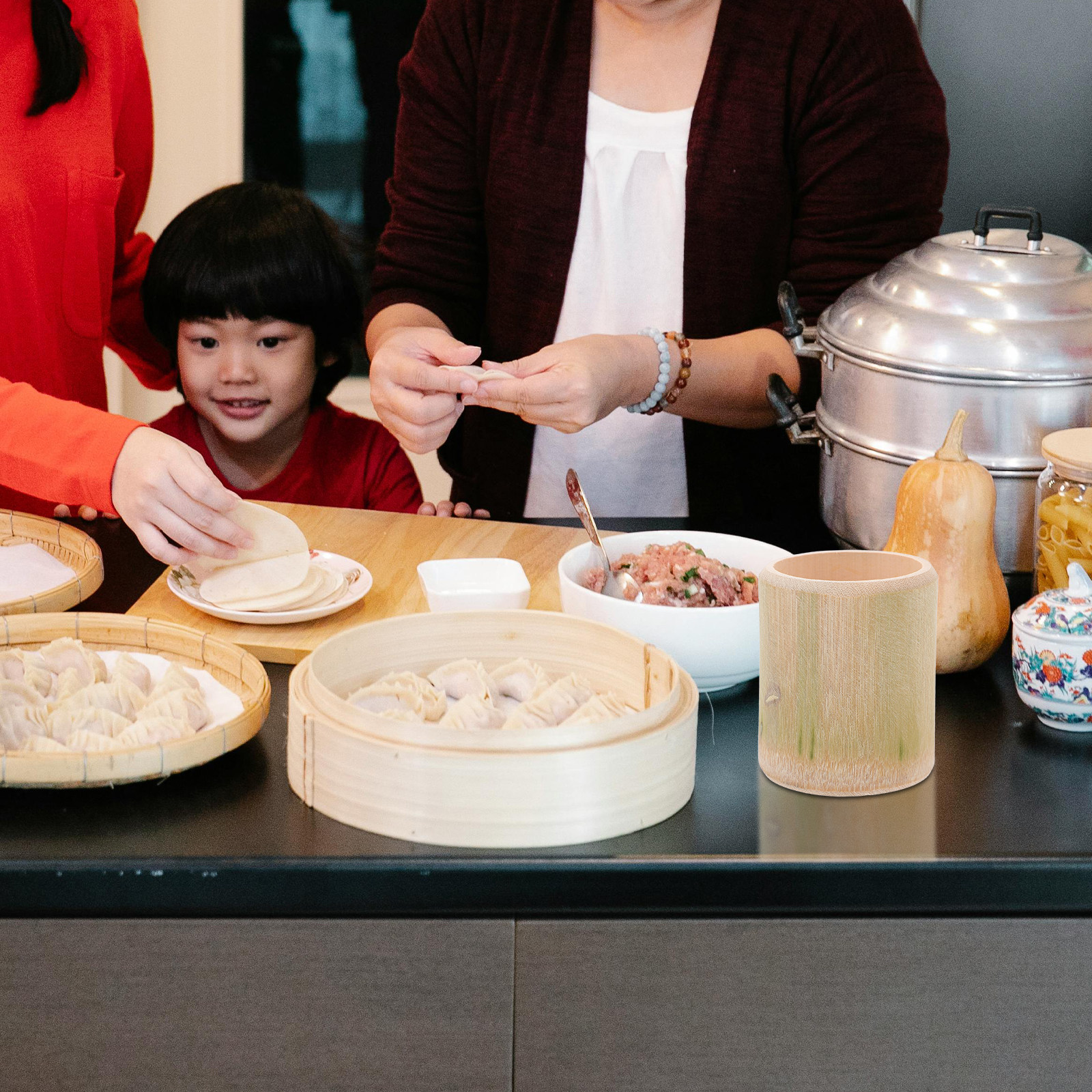 Bamboo Tube Rice Steamer Bucke - Home Cooking Youtube ulasan dan harga