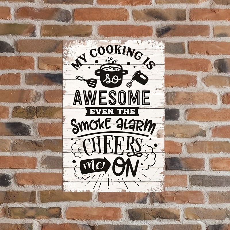 Funny Kitchen Quote Metal Sign - Home Cooking Quotes ulasan dan harga