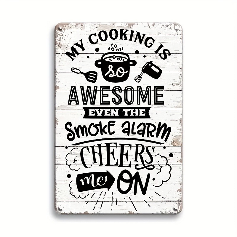 Funny Kitchen Quote Metal Sign - Home Cooking Quotes ulasan dan harga