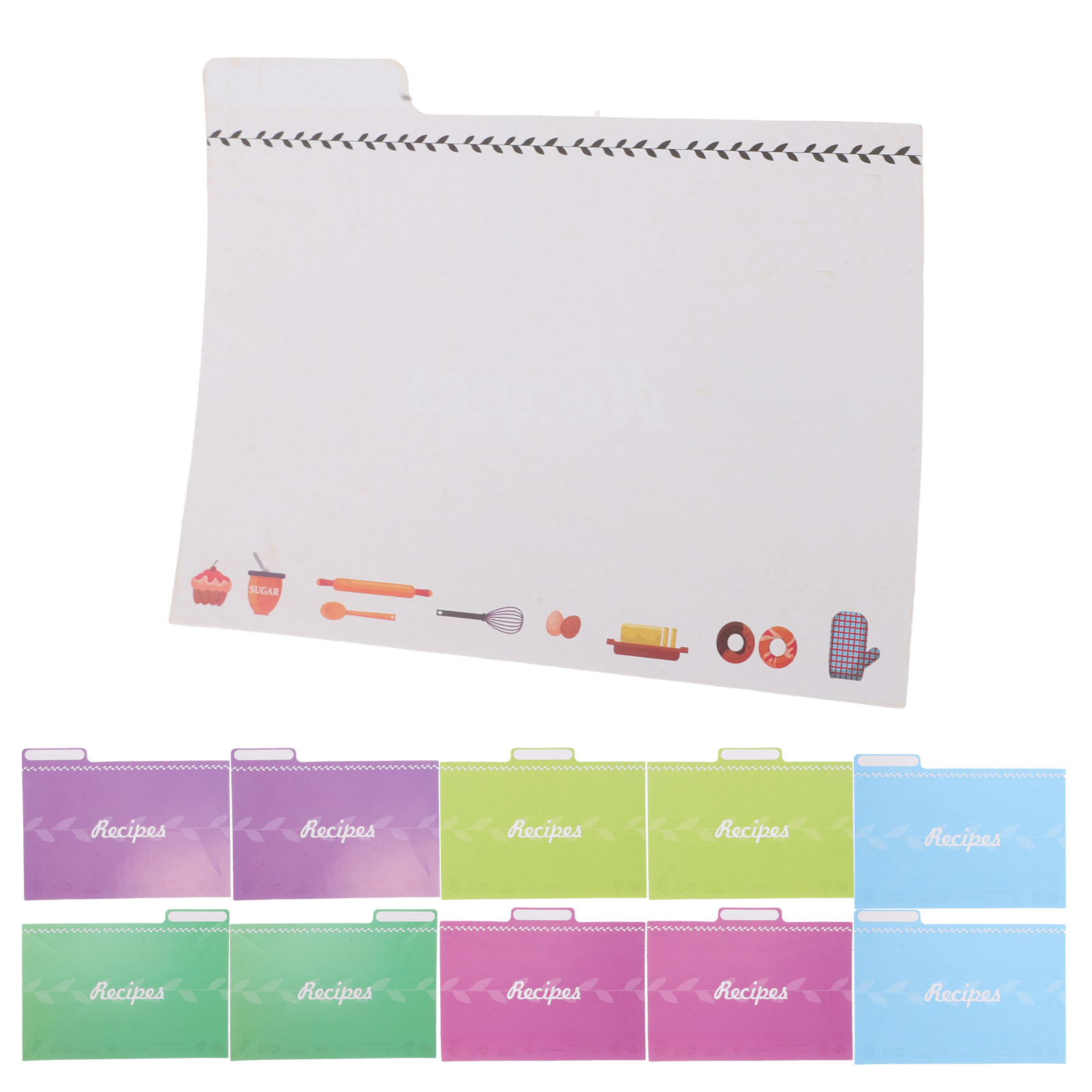 12Pcs Kitchen Recipe Card Divi - Home Cooking Recipe ulasan dan harga