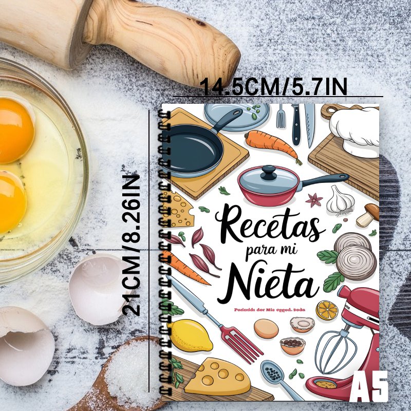A5 Spanish Recipe Notebook, wi - Home Cooking Recipe ulasan dan harga