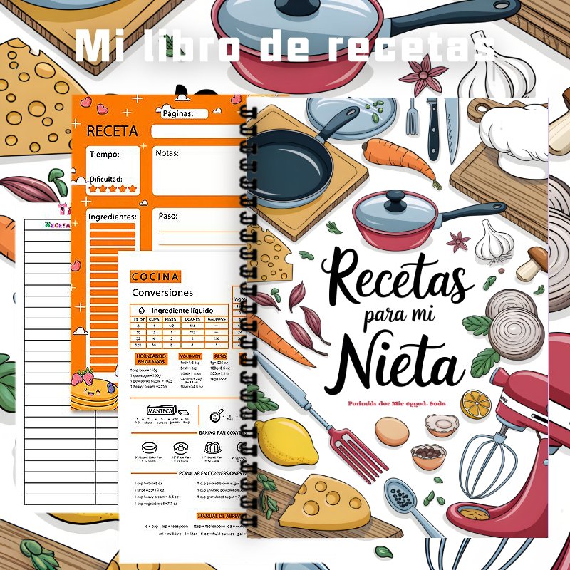 A5 Spanish Recipe Notebook, wi - Home Cooking Recipe ulasan dan harga