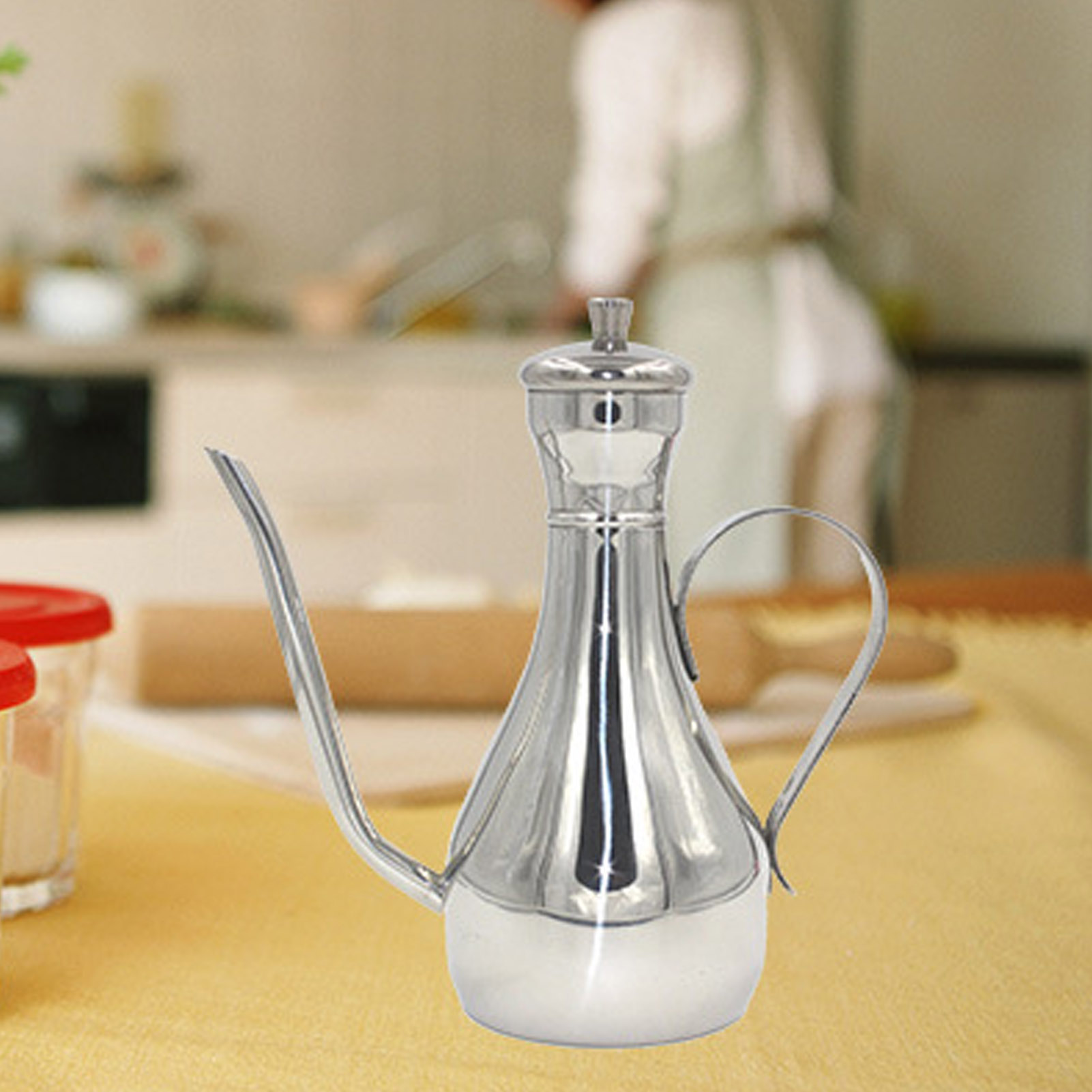 350ml Stainless Steel Oil Disp - Home Cooking Oil Filter ulasan dan harga