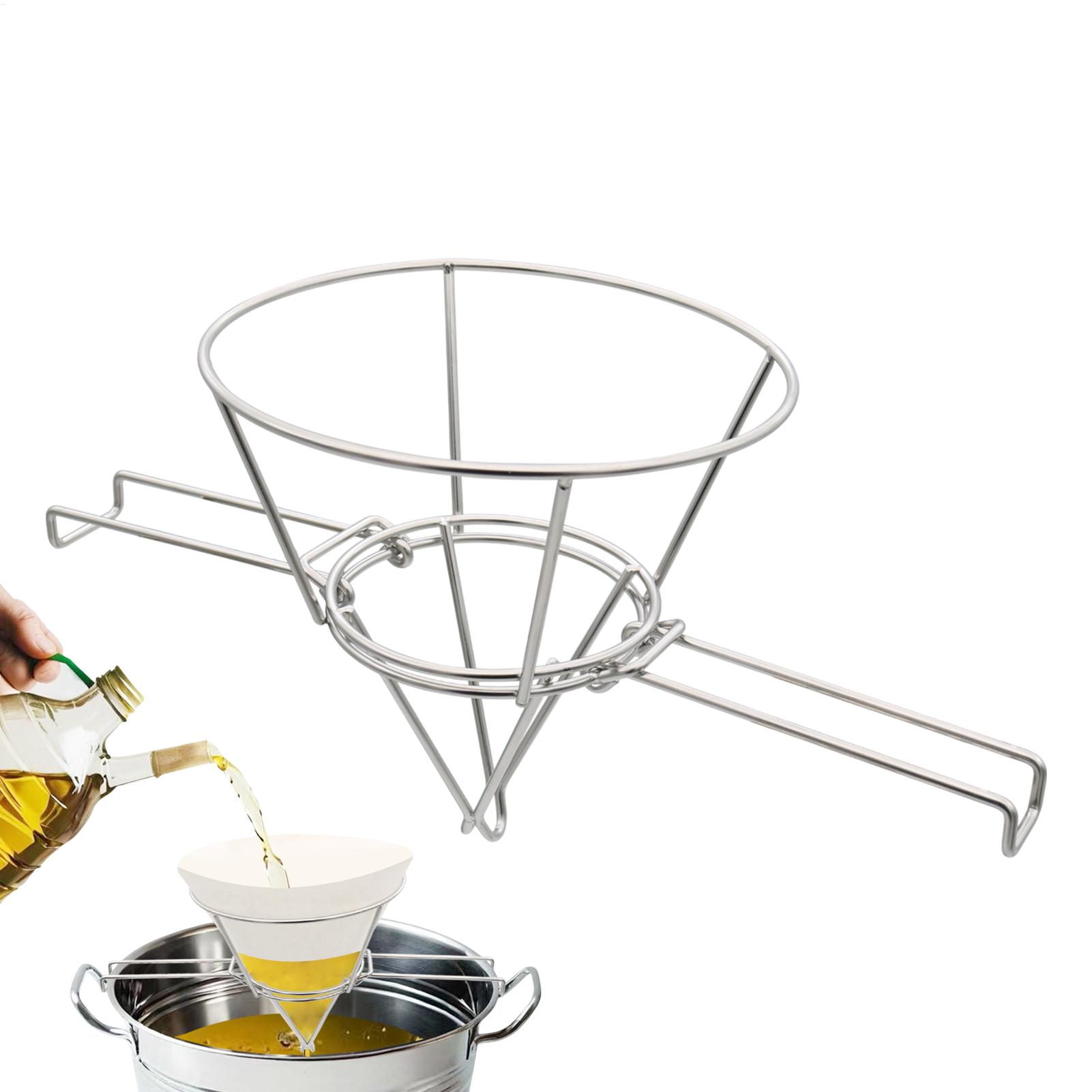 Fryer Filter Stand Cooking Oil - Home Cooking Oil Filter ulasan dan harga