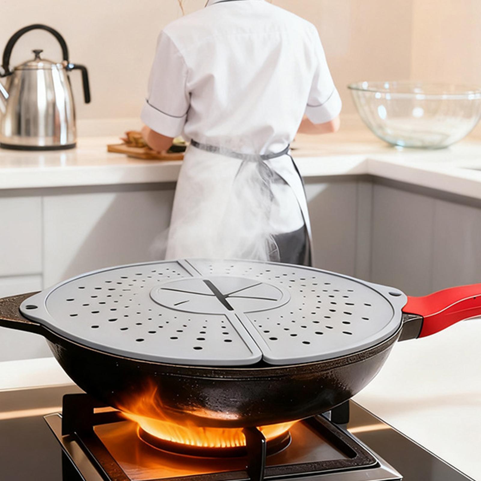 1Pcs Kitchen Oil Proofing Lid  - Home Cooking Oil Filter ulasan dan harga
