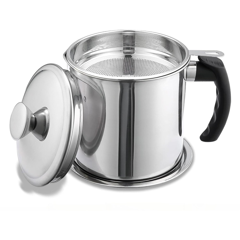 Oil Can with Filter Stainless  - Home Cooking Oil Filter ulasan dan harga